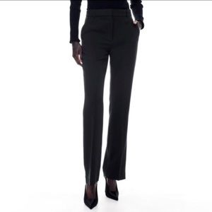 aritzia babaton - black publish pant trousers slacks black high-waisted bootcut